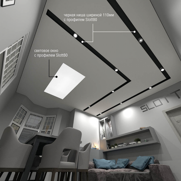 Натяжной потолок на кухню