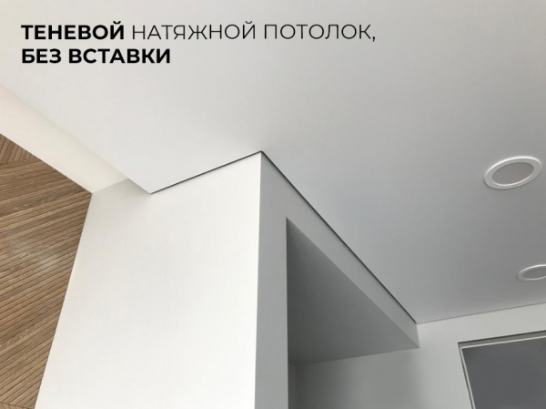 Натяжные потолки с трековыми светильниками